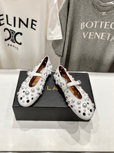 ALAIA PEARL MARY JANE SHOES WHITE LAMBSKIN